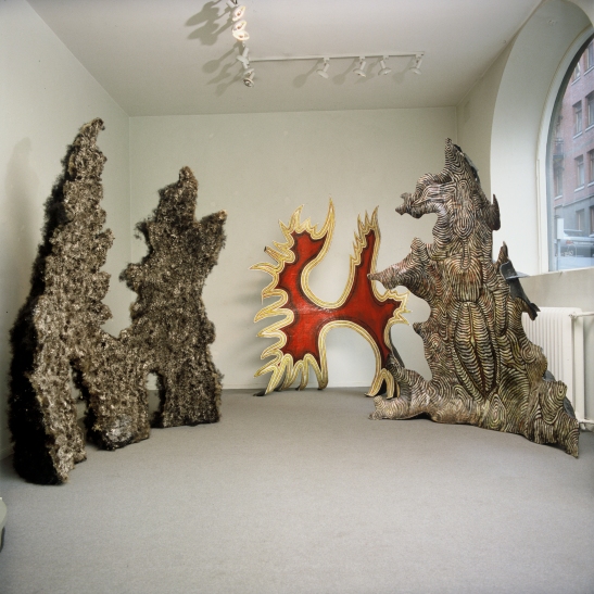 Tre Skulpturer - Riksutställningen Galleri Ojens, 1988